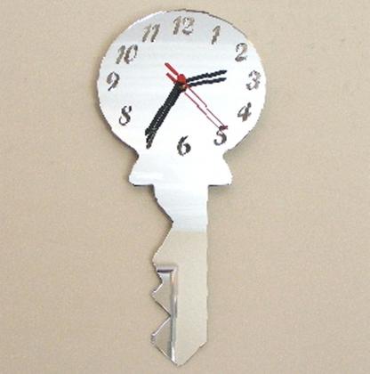 Yale Key Clock Mirror - 35cm